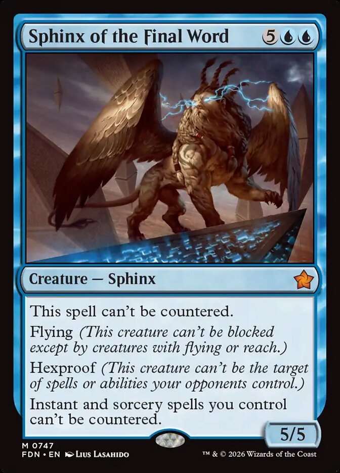Sphinx of the Final Word
