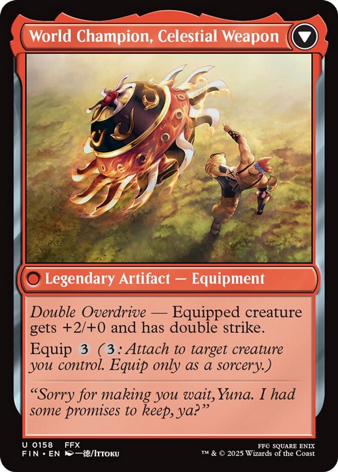 World Champion, Celestial Weapon