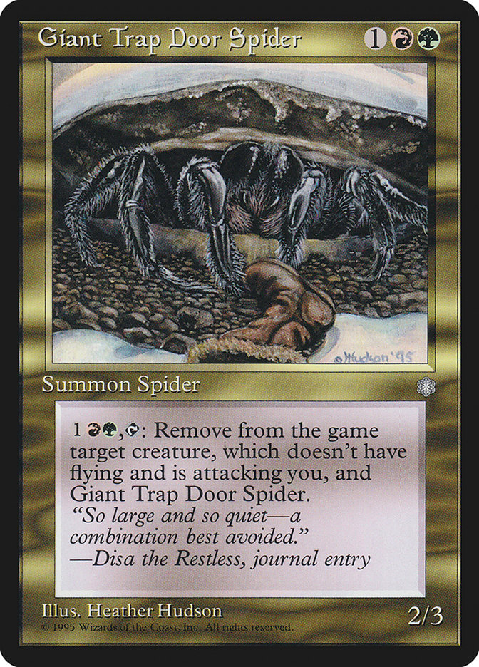 Giant Trap Door Spider