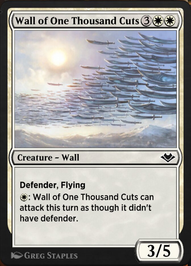 Wall of One Thousand Cuts