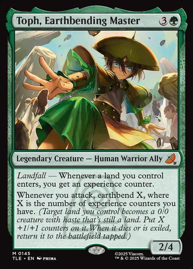 土の技の達人、トフ/Toph, Earthbending Master foil カード詳細：Toph, Earthbending Master