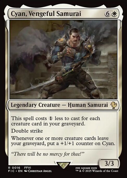 MTG　FF　歴戦の侍、カイエン　拡張foil MTG FF 歴戦の侍、カイエン - メルカリ