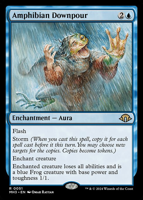 両生類の豪雨