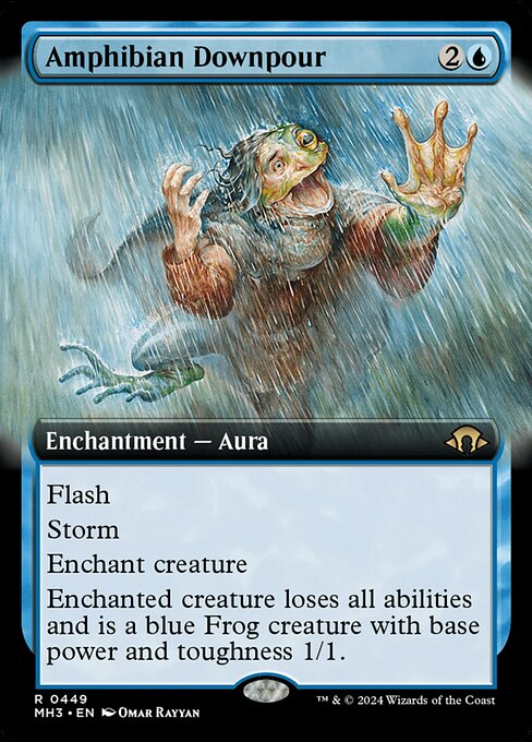 両生類の豪雨