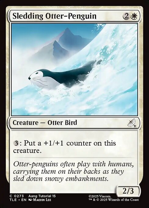 滑るカワウソペンギン
