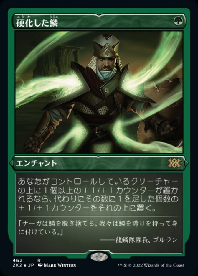 硬化した鱗