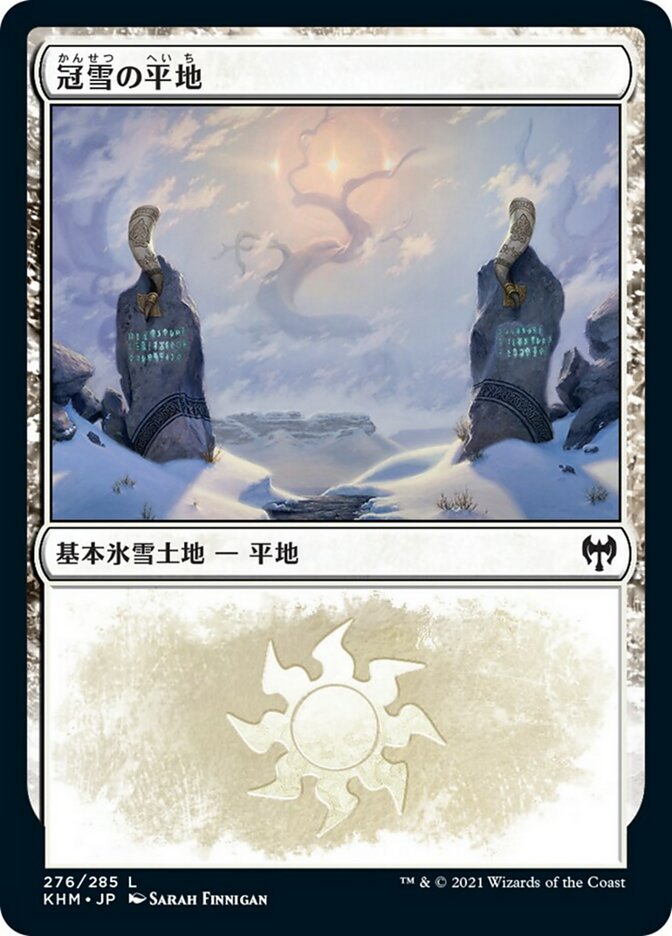 冠雪の平地