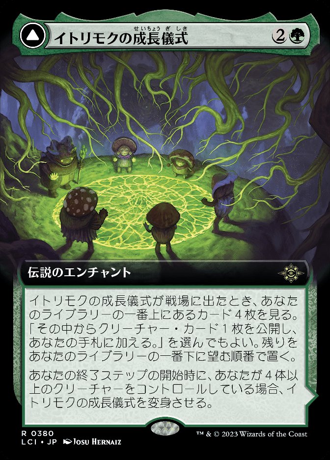 イトリモクの成長儀式